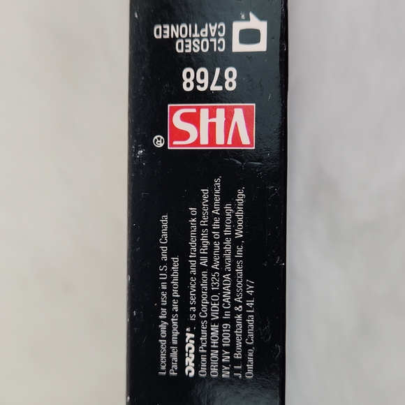 Dances with Wolves VHS 1990 Orion First Edition, Out of Print - Picture 11 of 12